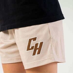 Common Hype Light Mocha with Fish design Short S‎ New